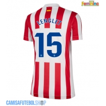 Camisa de time de futebol Atletico Madrid Clement Lenglet #15 Replicas 1º Equipamento Feminina 2025-26 Manga Curta
